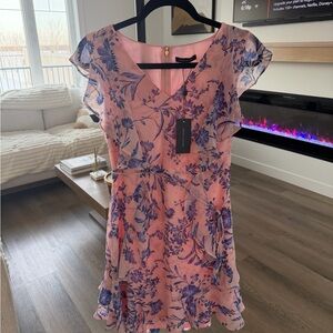 NWT Tommy Hilfiger Pink and Blue Floral Dress